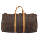 LOUIS VUITTON Monogram Keepall 55 Boston Bag M41424 LV Auth ka5627-3