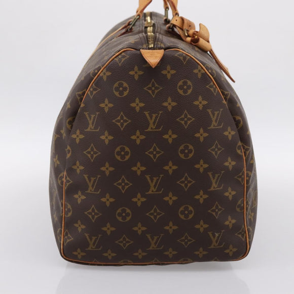 LOUIS VUITTON Monogram Keepall 55 Boston Bag M41424 LV Auth ka5627