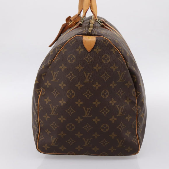 LOUIS VUITTON Monogram Keepall 55 Boston Bag M41424 LV Auth ka5627