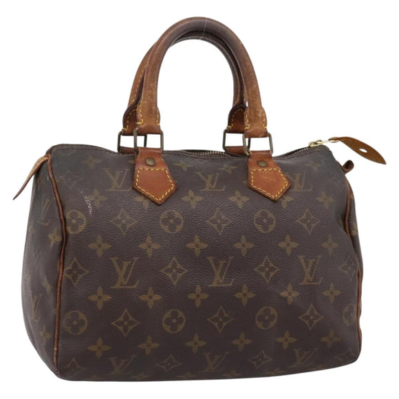 LOUIS VUITTON Monogram Speedy 25 Hand Bag M41528 LV Auth ka5629