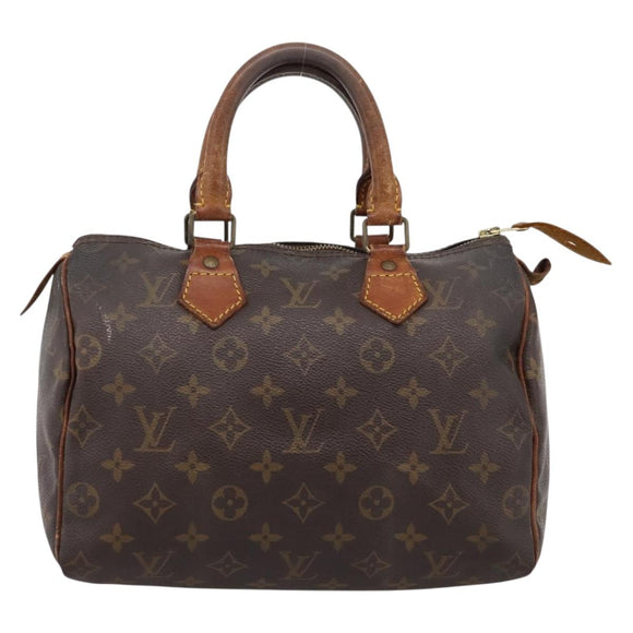 LOUIS VUITTON Monogram Speedy 25 Hand Bag M41528 LV Auth ka5629