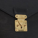 LOUIS VUITTON Epi Porte Documents Bandouliere Briefcase Black M54462 Auth ka5630-19