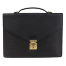 LOUIS VUITTON Epi Porte Documents Bandouliere Briefcase Black M54462 Auth ka5630-13