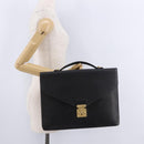LOUIS VUITTON Epi Porte Documents Bandouliere Briefcase Black M54462 Auth ka5630-26