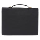 LOUIS VUITTON Epi Porte Documents Bandouliere Briefcase Black M54462 Auth ka5630-2