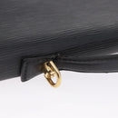 LOUIS VUITTON Epi Porte Documents Bandouliere Briefcase Black M54462 Auth ka5630-8