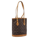 LOUIS VUITTON Monogram Bucket PM Shoulder Bag M42238 LV Auth ka5631-1