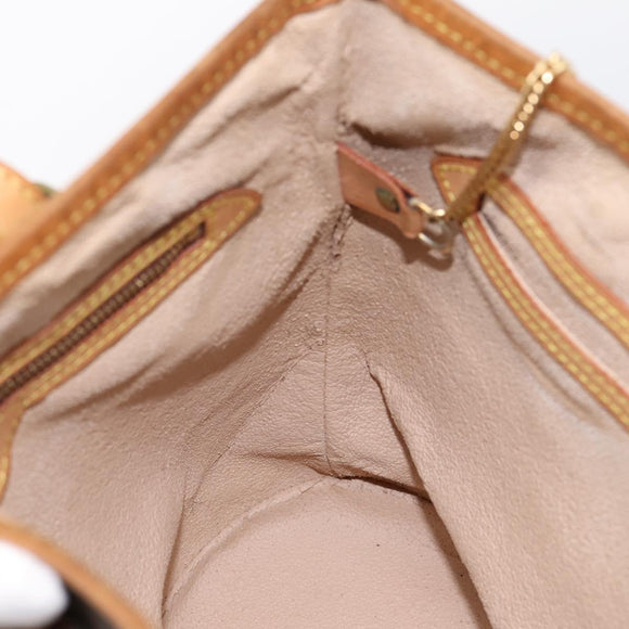 LOUIS VUITTON Monogram Bucket PM Shoulder Bag M42238 LV Auth ka5631