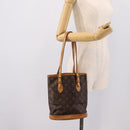 LOUIS VUITTON Monogram Bucket PM Shoulder Bag M42238 LV Auth ka5631-22
