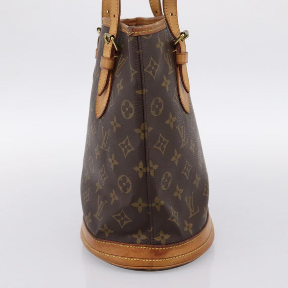 LOUIS VUITTON Monogram Bucket PM Shoulder Bag M42238 LV Auth ka5631