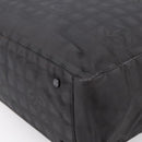 CHANEL New Travel Line Tote Bag Canvas Black Silver CC Auth ka5632-12