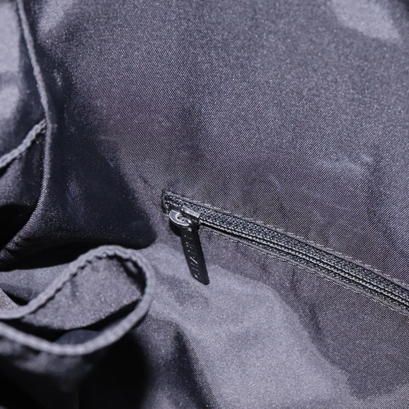 CHANEL New Travel Line Tote Bag Canvas Black Silver CC Auth ka5632