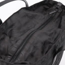 CHANEL New Travel Line Tote Bag Canvas Black Silver CC Auth ka5632-6