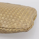 BOTTEGA VENETA INTRECCIATO Hobo Shoulder Bag Leather Gold 115653 Auth ka5633V-15