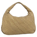BOTTEGA VENETA INTRECCIATO Hobo Shoulder Bag Leather Gold 115653 Auth ka5633V-2