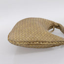 BOTTEGA VENETA INTRECCIATO Hobo Shoulder Bag Leather Gold 115653 Auth ka5633V-4