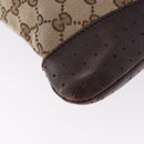 GUCCI GG Canvas Shoulder Bag Beige Silver 145857 Auth ka5634-8