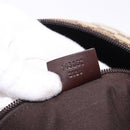 GUCCI GG Canvas Shoulder Bag Beige Silver 145857 Auth ka5634-12
