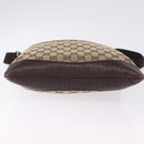 GUCCI GG Canvas Shoulder Bag Beige Silver 145857 Auth ka5634-5
