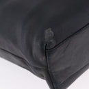 Salvatore Ferragamo Shoulder Bag Leather Black Silver Auth ka5635-10