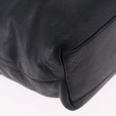 Salvatore Ferragamo Shoulder Bag Leather Black Silver Auth ka5635-12