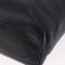 Salvatore Ferragamo Shoulder Bag Leather Black Silver Auth ka5635-13