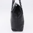 Salvatore Ferragamo Shoulder Bag Leather Black Silver Auth ka5635-4