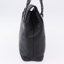Salvatore Ferragamo Shoulder Bag Leather Black Silver Auth ka5635-5