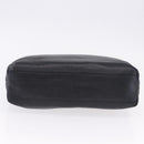 Salvatore Ferragamo Shoulder Bag Leather Black Silver Auth ka5635-9