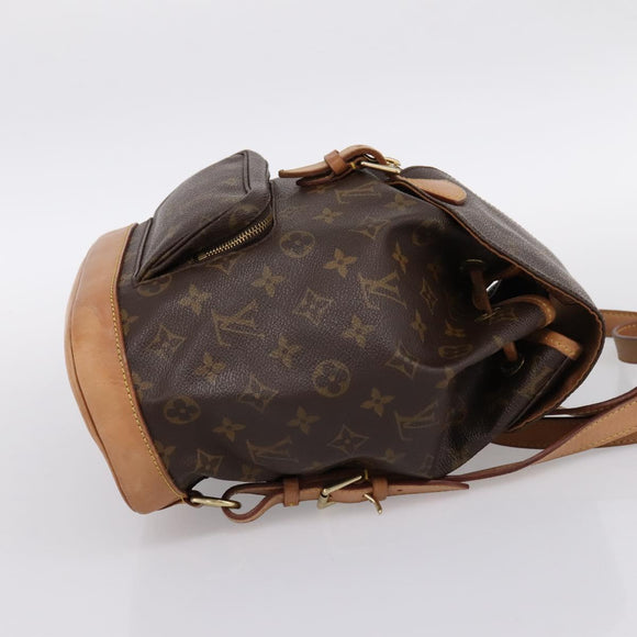LOUIS VUITTON Monogram Montsouris MM Backpack M51136 LV Auth ka5636