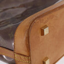 LOUIS VUITTON Monogram Vinyl Cabas Ambre PM Tote Bag Brown M92502 LV Auth ka5637-9