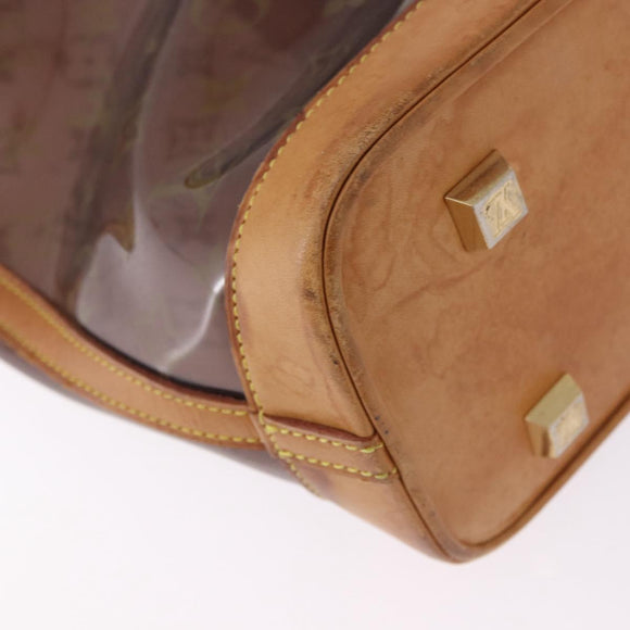 LOUIS VUITTON Monogram Vinyl Cabas Ambre PM Tote Bag Brown M92502 LV Auth ka5637