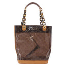 LOUIS VUITTON Monogram Vinyl Cabas Ambre PM Tote Bag Brown M92502 LV Auth ka5637-13