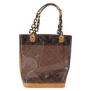 LOUIS VUITTON Monogram Vinyl Cabas Ambre PM Tote Bag Brown M92502 LV Auth ka5637-2