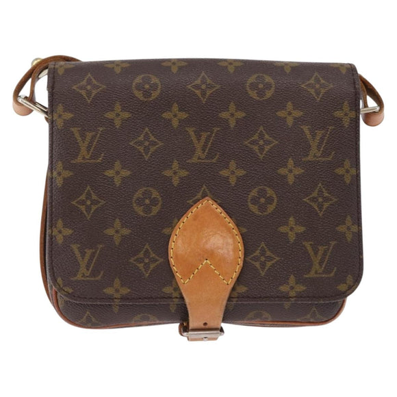 LOUIS VUITTON Monogram Cartouchiere MM Shoulder Bag M51253 LV Auth ka5638