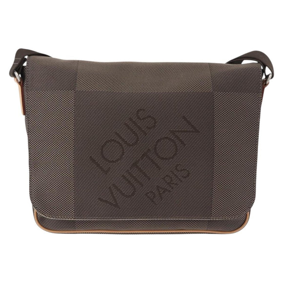 LOUIS VUITTON Damier Geant Petite Message Shoulder Bag Tail M93617 Auth ka5640