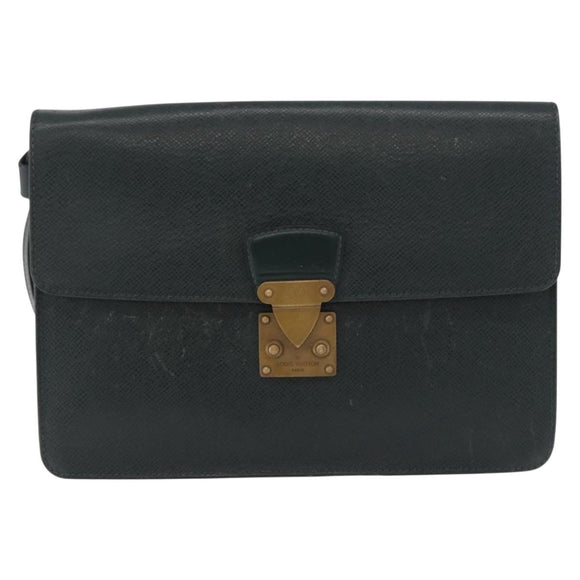 LOUIS VUITTON Taiga Pochette Kourad Clutch Bag Epicea M30194 LV Auth ka5641