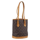 LOUIS VUITTON Monogram Bucket PM Shoulder Bag M42238 LV Auth ka5644-1