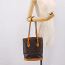 LOUIS VUITTON Monogram Bucket PM Shoulder Bag M42238 LV Auth ka5644-22
