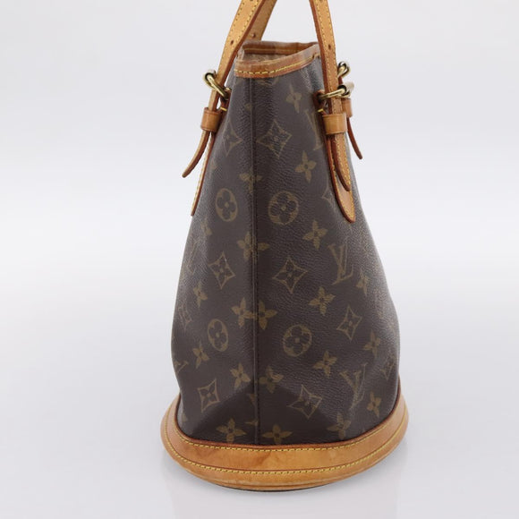 LOUIS VUITTON Monogram Bucket PM Shoulder Bag M42238 LV Auth ka5644