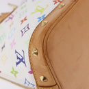 LOUIS VUITTON Monogram Multicolor Alma Hand Bag White M92647 LV Auth ka5645V-17