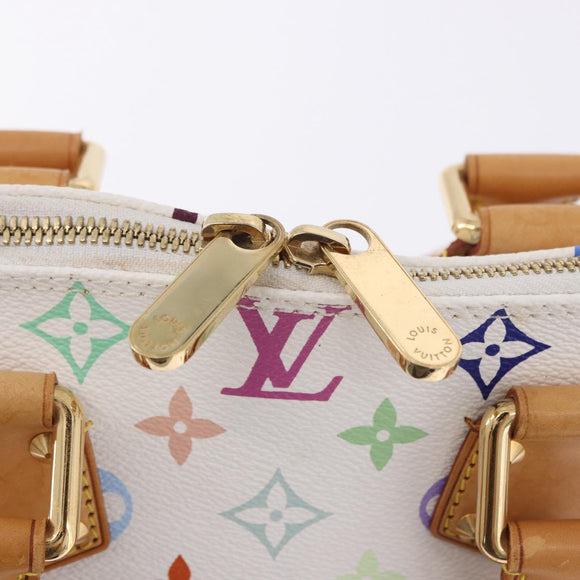 LOUIS VUITTON Monogram Multicolor Alma Hand Bag White M92647 LV Auth ka5645V