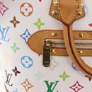 LOUIS VUITTON Monogram Multicolor Alma Hand Bag White M92647 LV Auth ka5645V-19