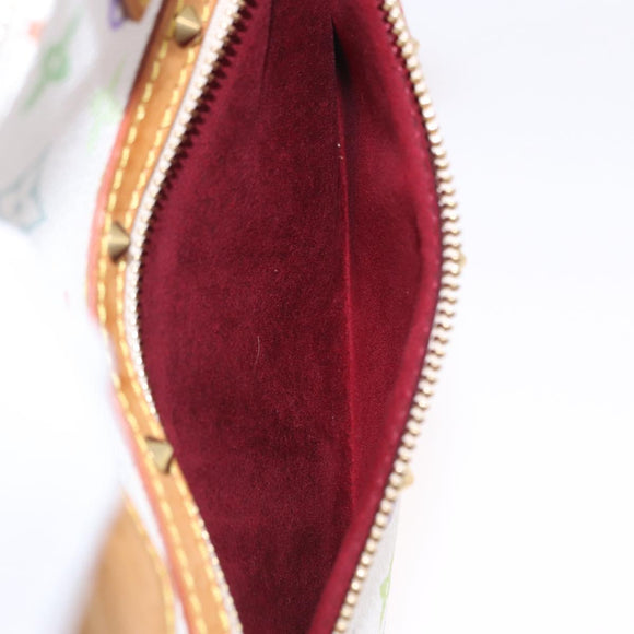 LOUIS VUITTON Monogram Multicolor Alma Hand Bag White M92647 LV Auth ka5645V