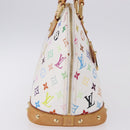 LOUIS VUITTON Monogram Multicolor Alma Hand Bag White M92647 LV Auth ka5645V-5