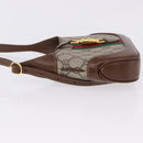 GUCCI Jackie GG Supreme Shoulder Bag PVC Beige Gold 637092 Auth ka5646V-5