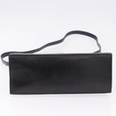 Salvatore Ferragamo Gancini Hand Bag Leather 2way Navy Gold Auth ka5648-5