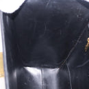 Salvatore Ferragamo Gancini Hand Bag Leather 2way Navy Gold Auth ka5648-22