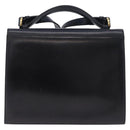 Salvatore Ferragamo Gancini Hand Bag Leather 2way Navy Gold Auth ka5648-2