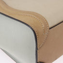 CELINE Luggage Nano Hand Bag Leather Suede 2way Beige Gold Auth ka5649A-18